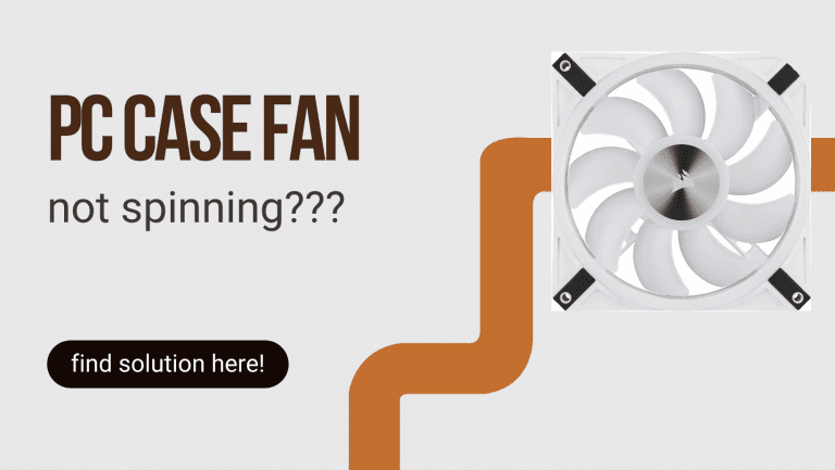 case fan not spinning?